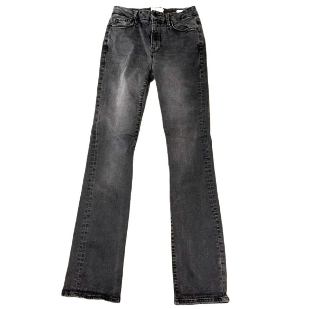 FRAME Le Mini Boot Jeans Billups Gray Size 28 Stretch Bootcut